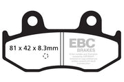 Ebc Sfac Carbon Series Scooter Brake Pads