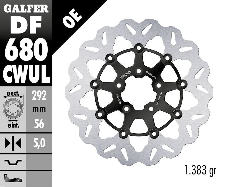 Galfer Cubiq Brake Rotor For Motorcycles - Front
