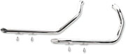 Paughco 1-3/4" Dual Slash-cut Drag Pipes For Sportster