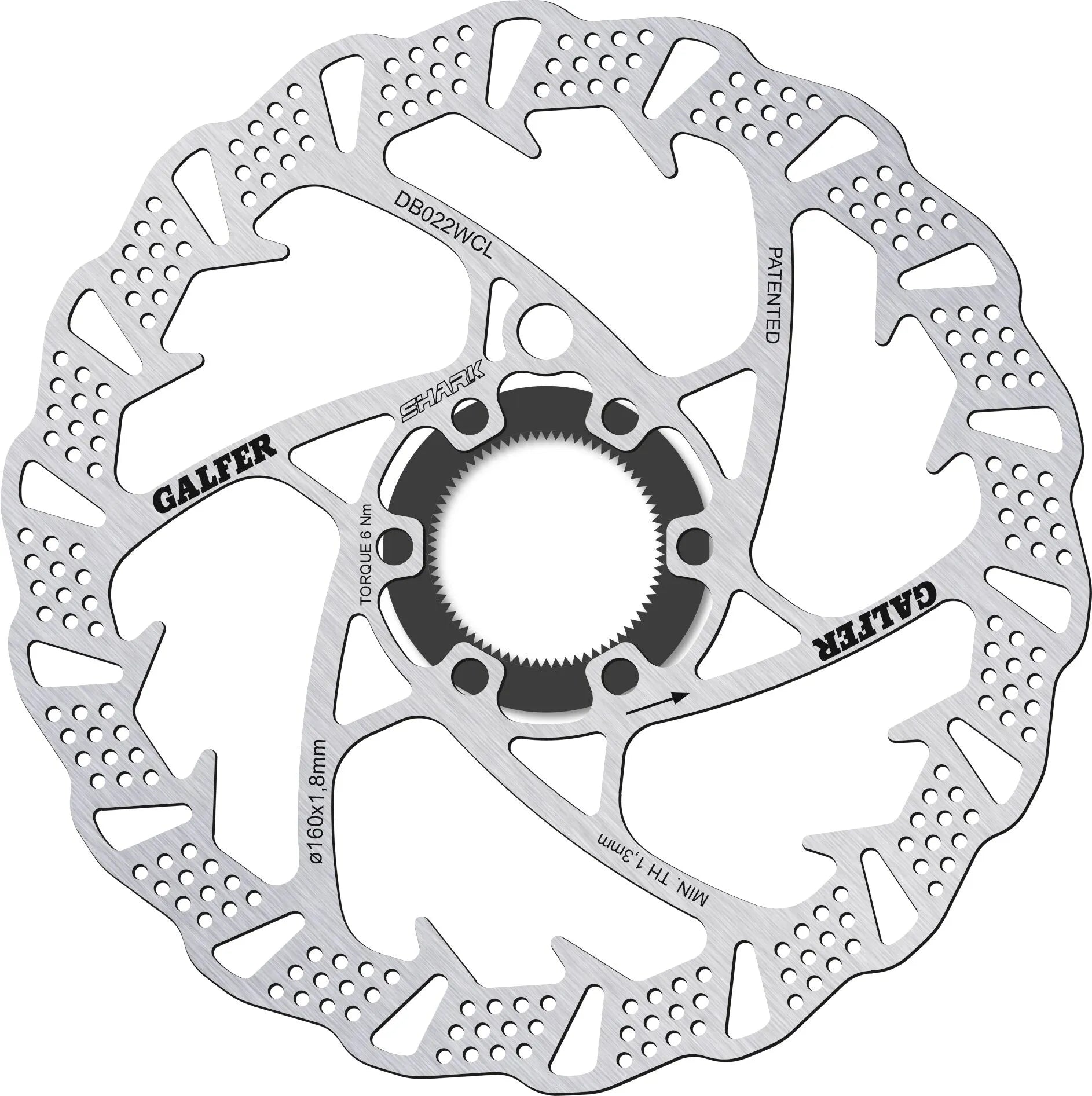 Galfer Shark Center-Lock Brake Rotor