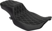 Drag Specialties Predator 2-up Extended Reach Seat - For Harley Davidson