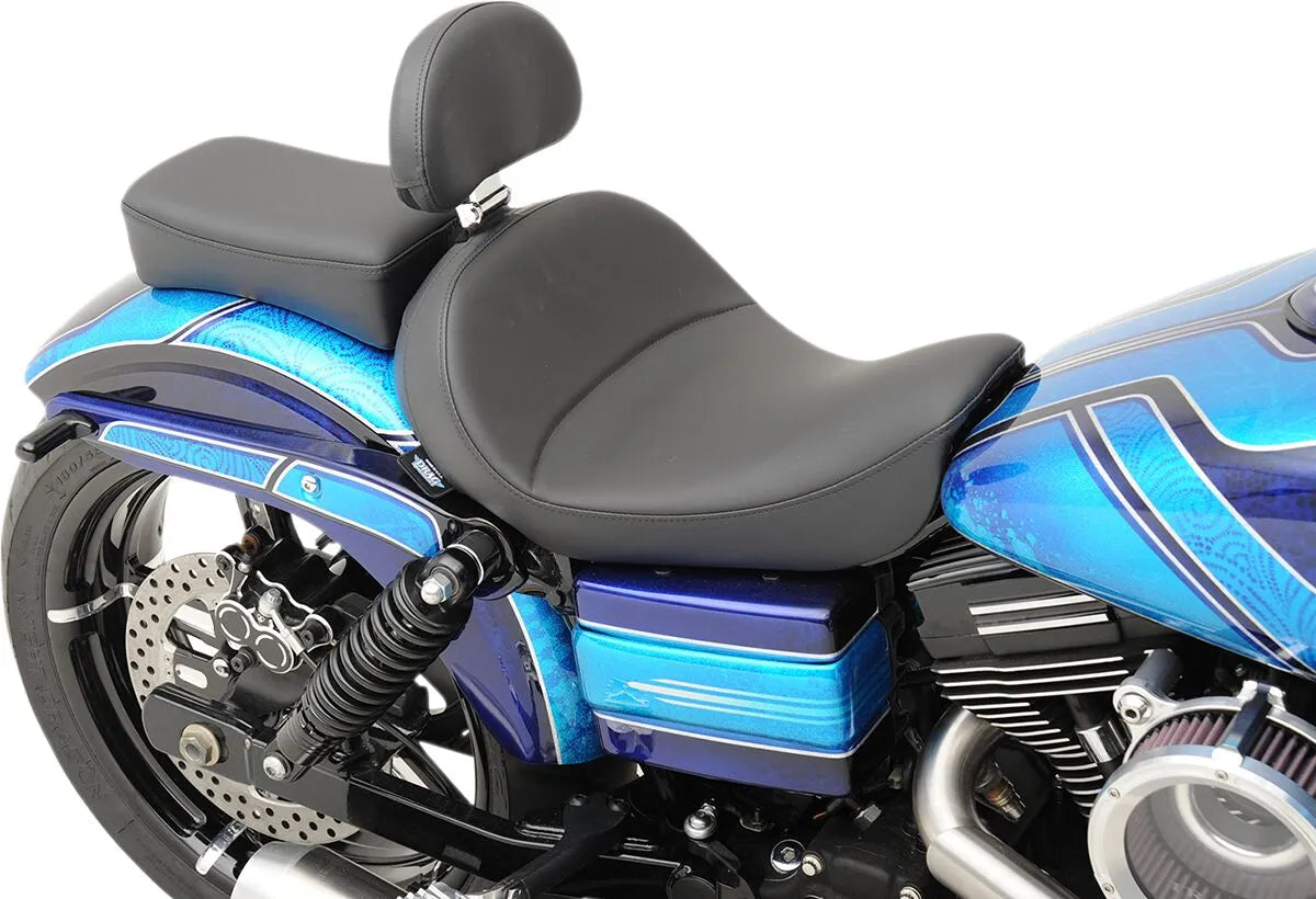 Drag Specialties Solo Seat With Backrest Option - For Harley Davidson
