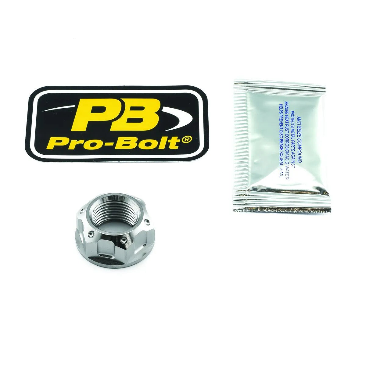 Pro Bolt Titanium Rear Axle Nut M22 X 1.5