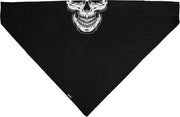 Zan Headgear SportFlex Bandana Black White Skull
