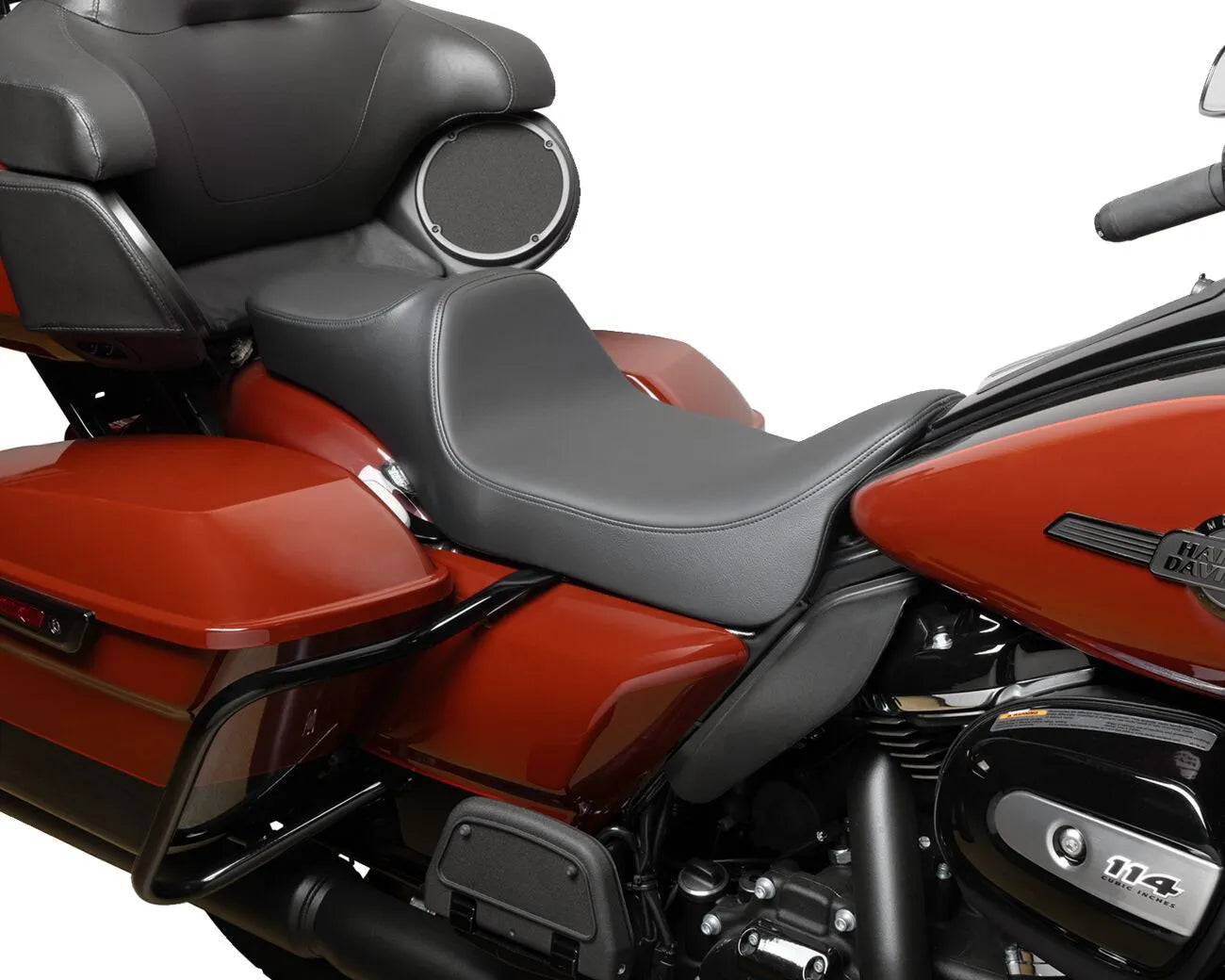 2-Up Drag Specialties Extended Reach Seat - For Harley Davidson