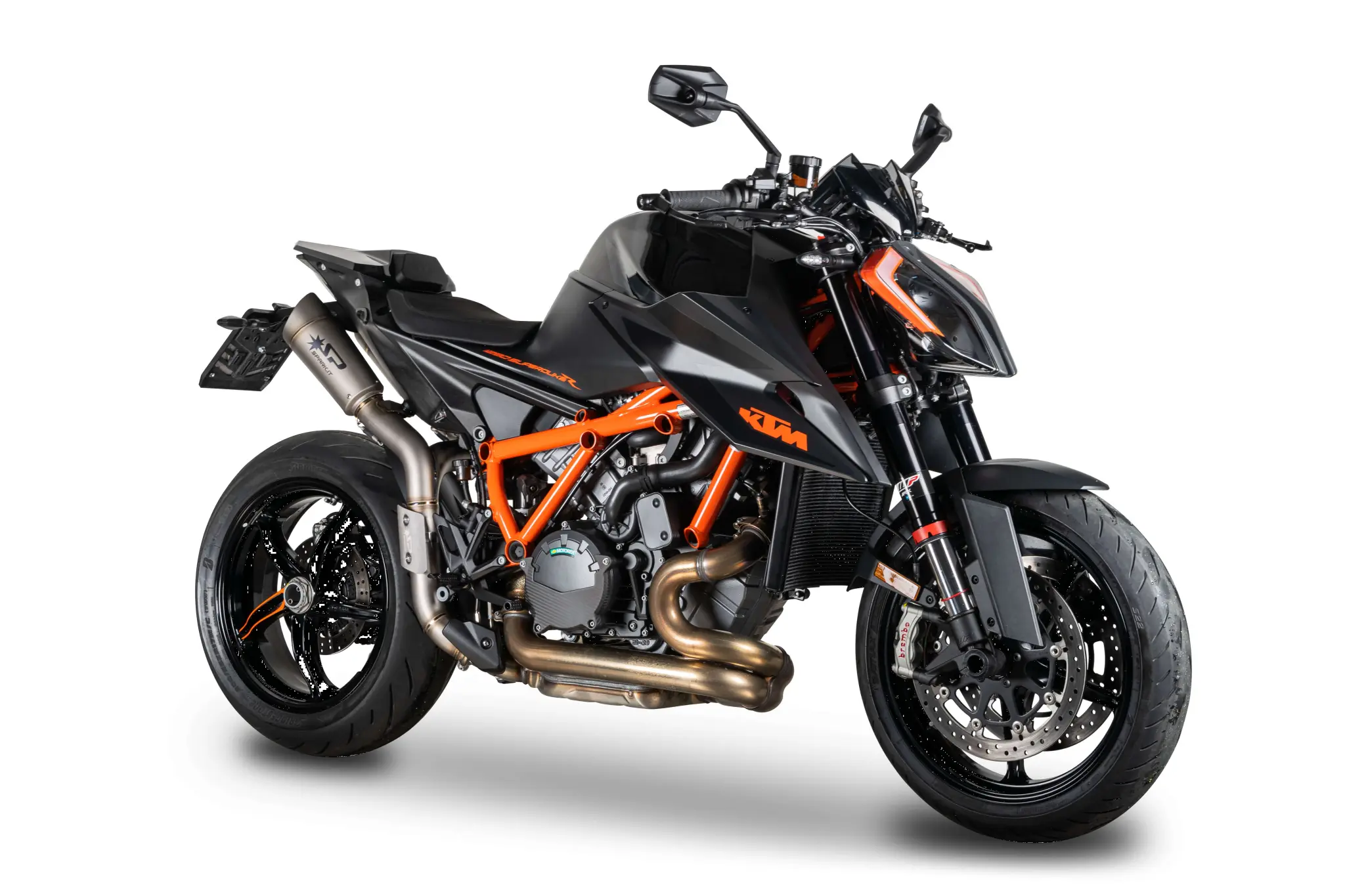Spark Grid-o Slip-on Muffler Set Titanium - ECE Street Legal Approved