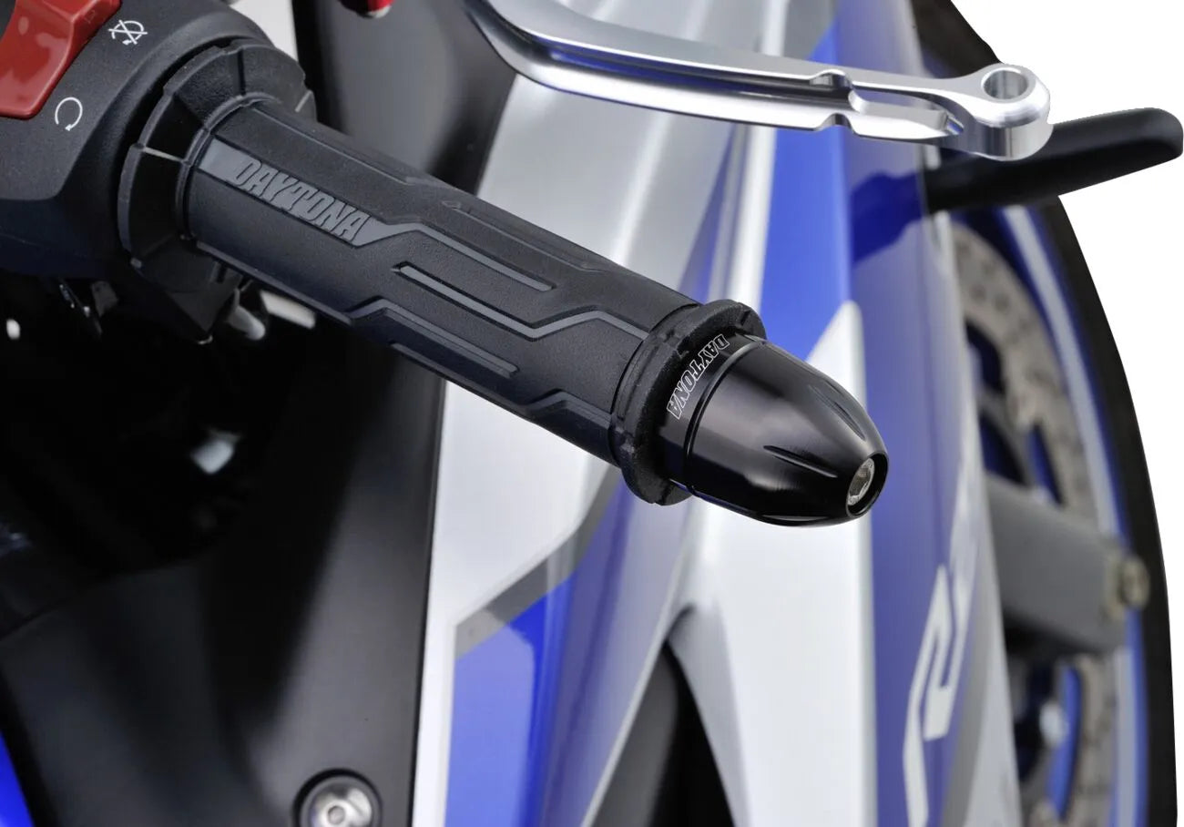 Daytona Bullet Handlebar Ends - Black Anodized