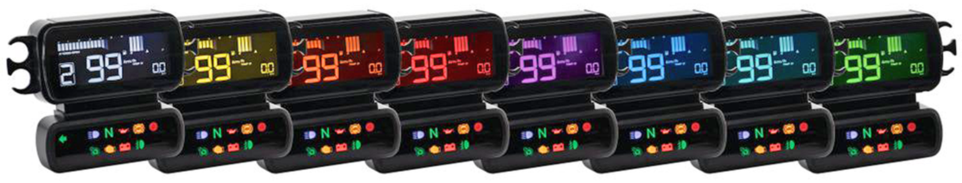 Koso D2 Riser Mounted Multifunction Meter – Gauges & Dashes