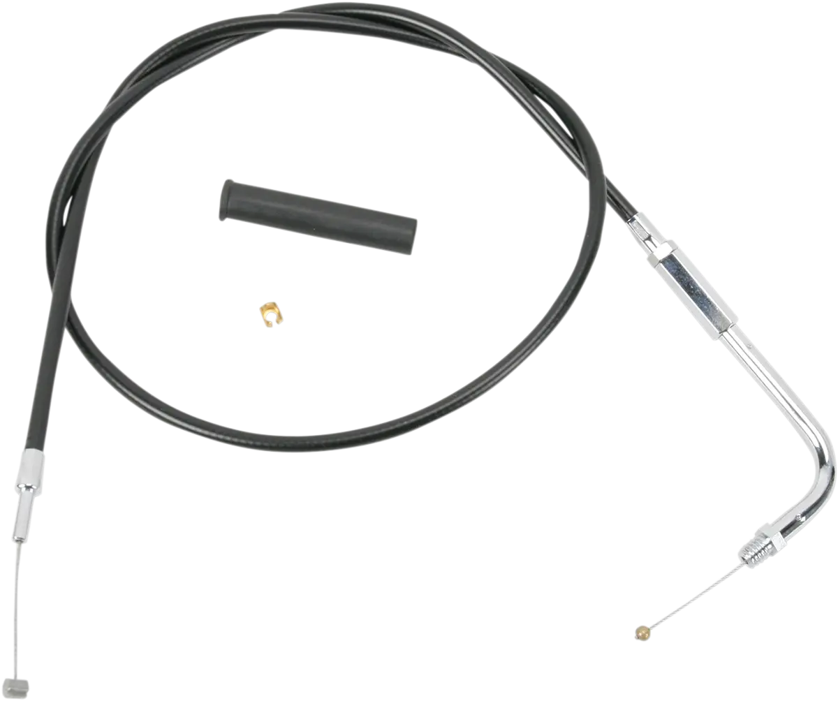 DRAG SPECIALTIES Black Vinyl Throttle Cable