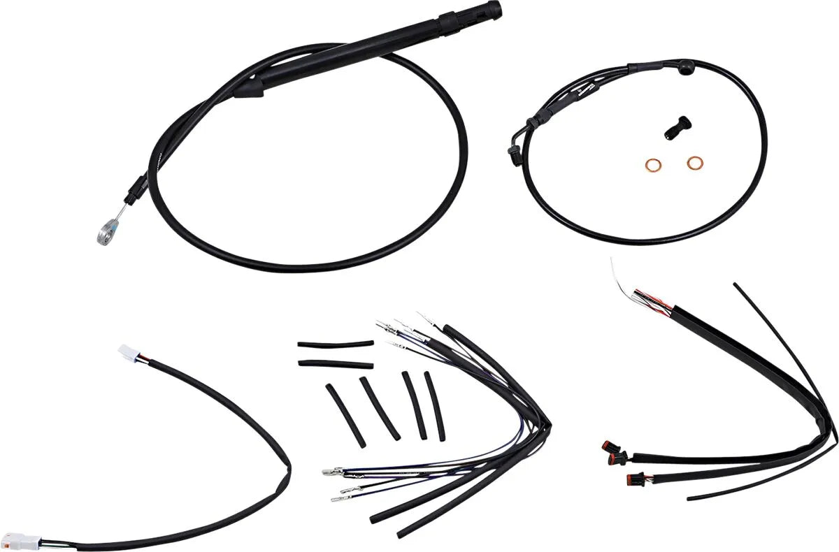 Burly Brand Cable & Brake Line Kit for 14" Ape Hangers