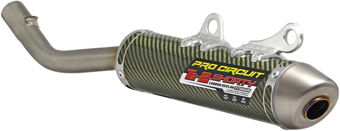 Pro Circuit Ti-2 Shorty Silencer Titanium/carbon-kevlar