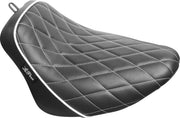 Le Pera Bare Bones Solo Seat - Black - For Harley Davidson