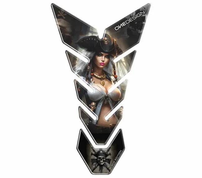 Onedesign Black Edition Lady Pirate Multi Tank Pad Universal