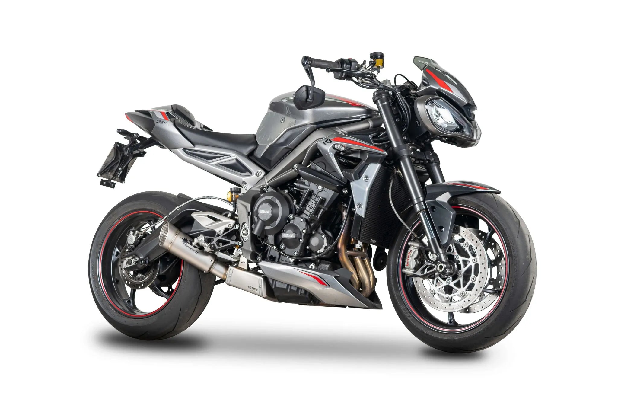 Spark Grid-o Exhaust System - Titanium Slip-on - ECE Street Legal Approved