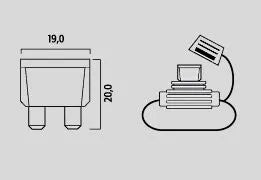 Flosser 5 Amp Standard Plug-in Fuses