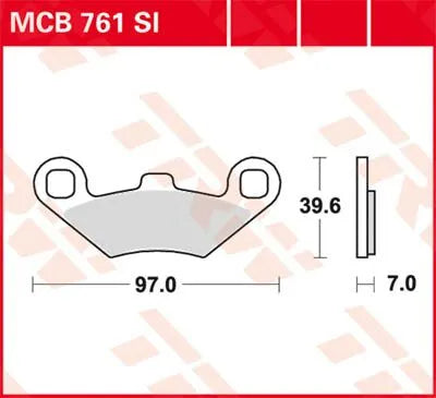 Trw Si Series Sintered Off-road Brake Pads - Front & Rear