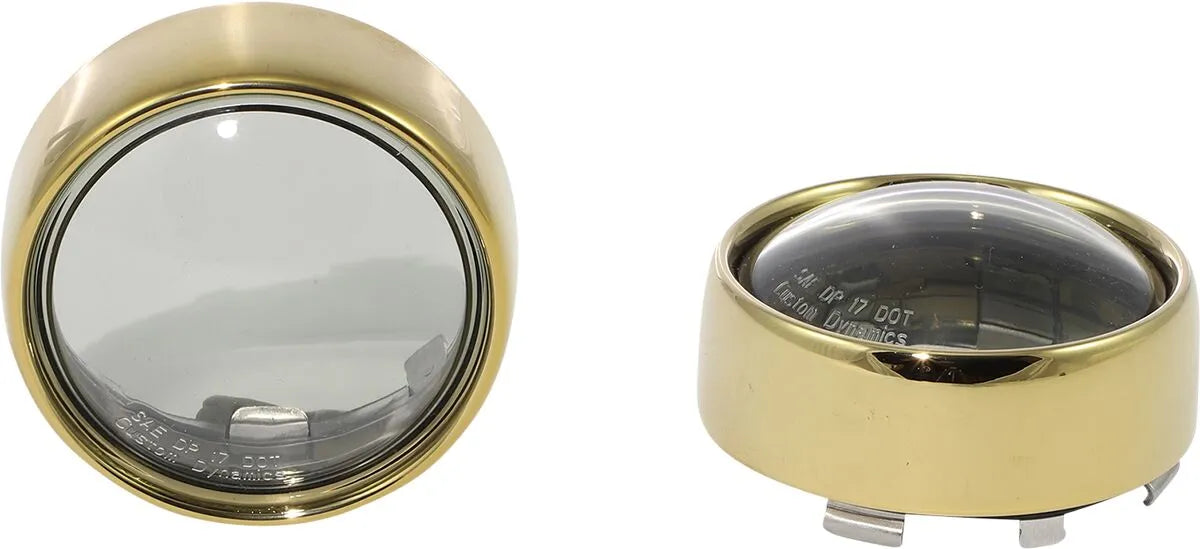 Custom Dynamics Probeam Turn Signal Bezel - Gold/smoke