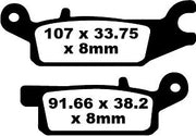 Ebc Tt Sport Carbon Fusion Brake Pads For Tt/enduro Bikes - Front