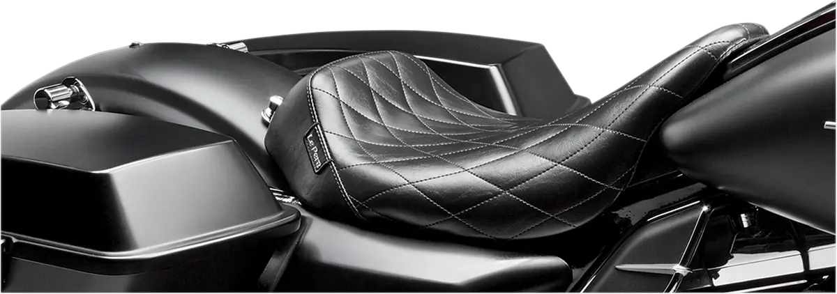 Le Pera Bare Bones Solo Seat - Black - For Harley Davidson