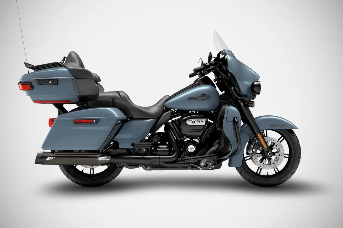 Zard 4.5" Slash-cut Slip-ons Muffler For Hd-touring E5 - ECE Street Legal Approved