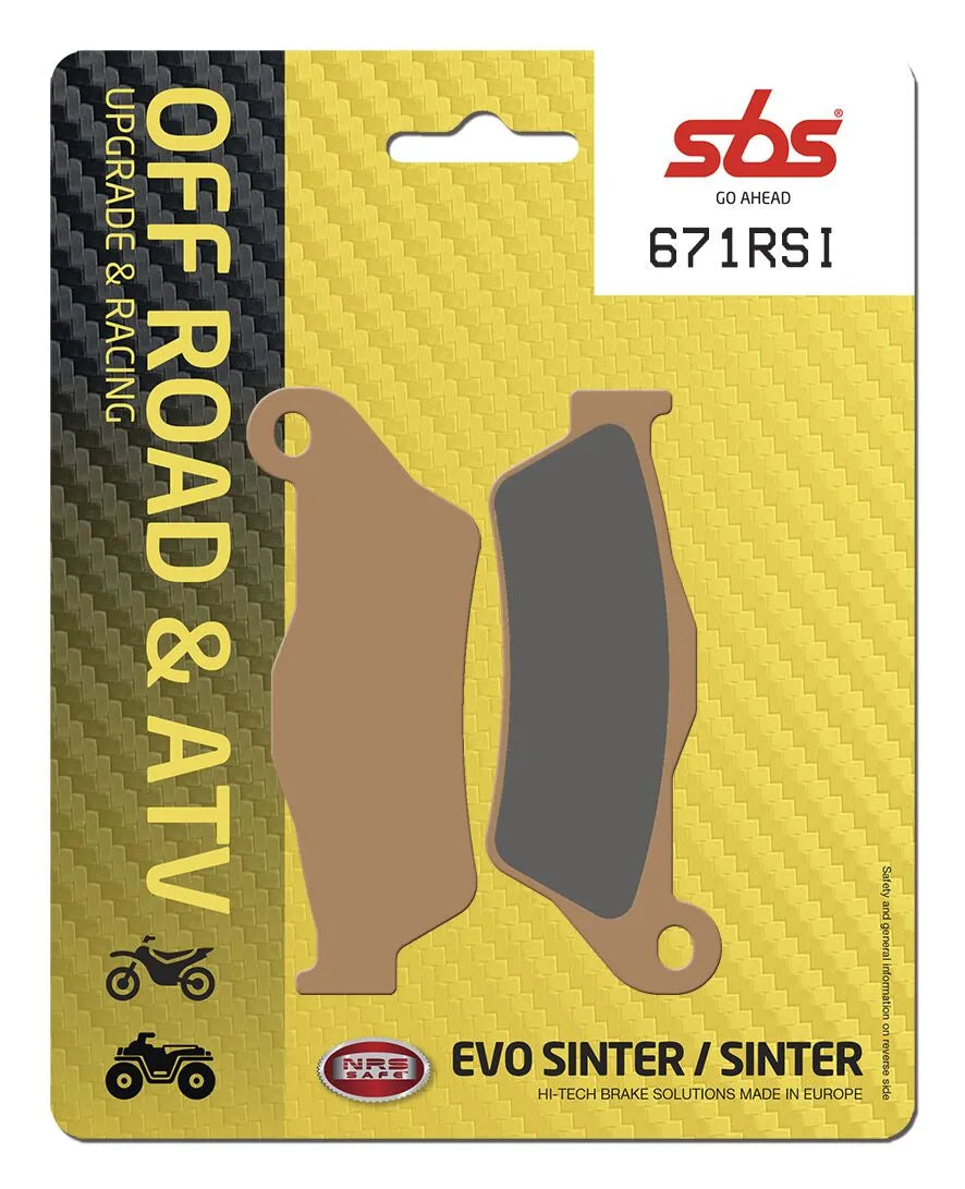 Sbs Rsi Offroad Racing Sintered Brake Pads - Front & Rear