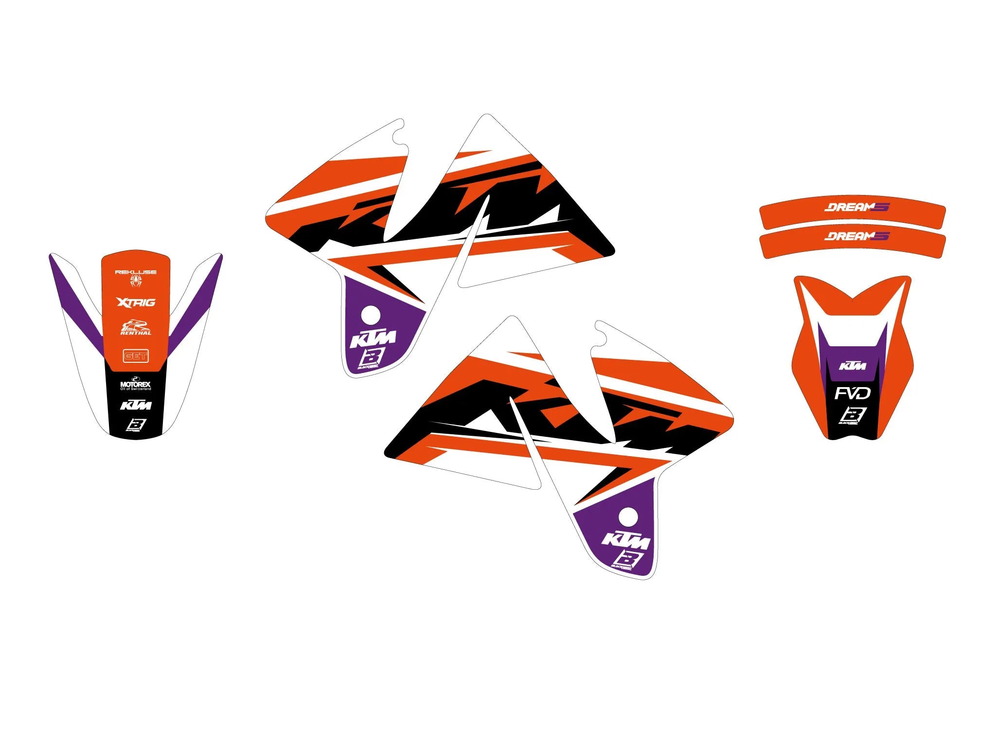 Blackbird Racing Dream 5 Graphic Kit For Ktm