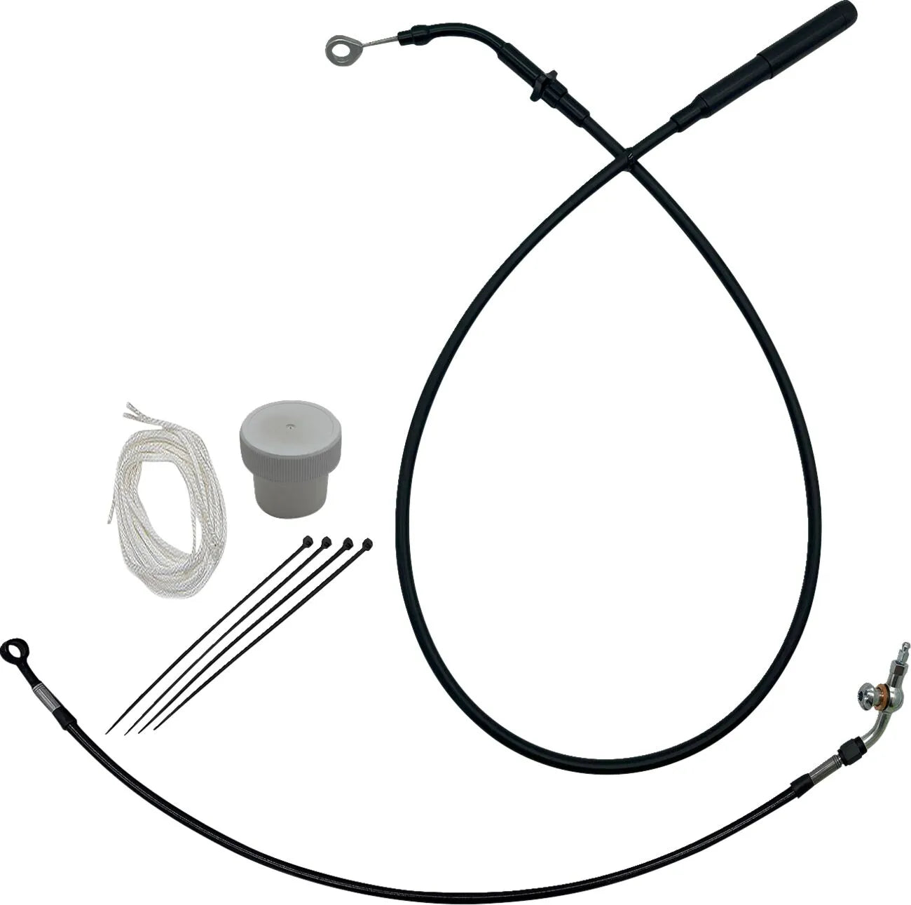 Fat Baggers Inc. EZ Install Cable Kit for 14" Ape Hangers