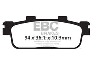 Ebc Sfa-hh Series Sintered Scooter Brake Pads - Front & Rear