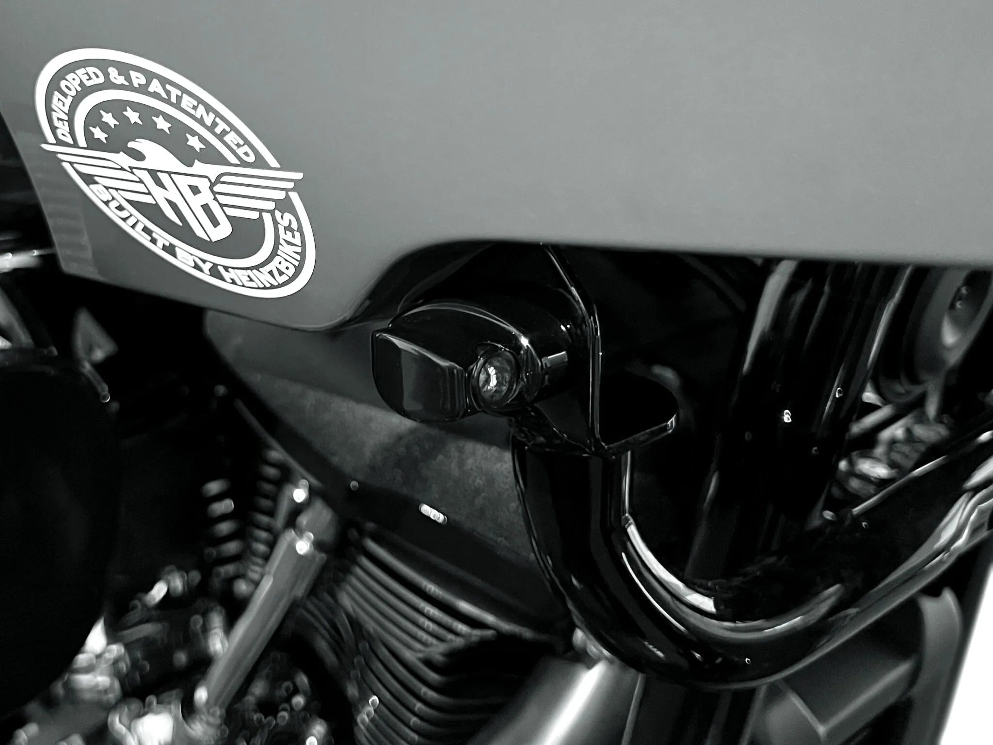 Heinz Bikes Nano Blinker - Stealth Motorcycle Turn Signals