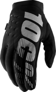 100% Women's Brisker Gloves - Gray, Black