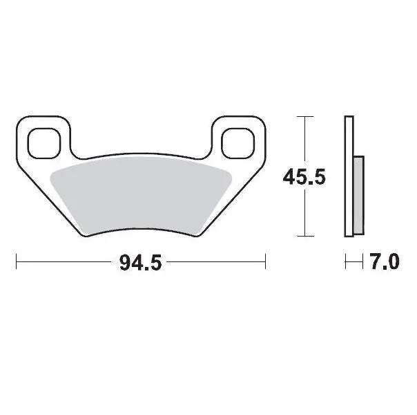 Moto-master Racing Atv Sintered Brake Pads - Front & Rear