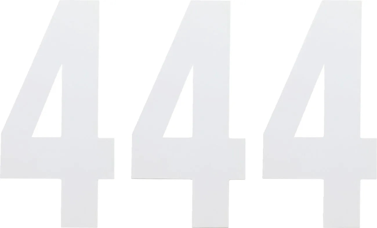 Factory Effex Standard Number 4 White 3-pack