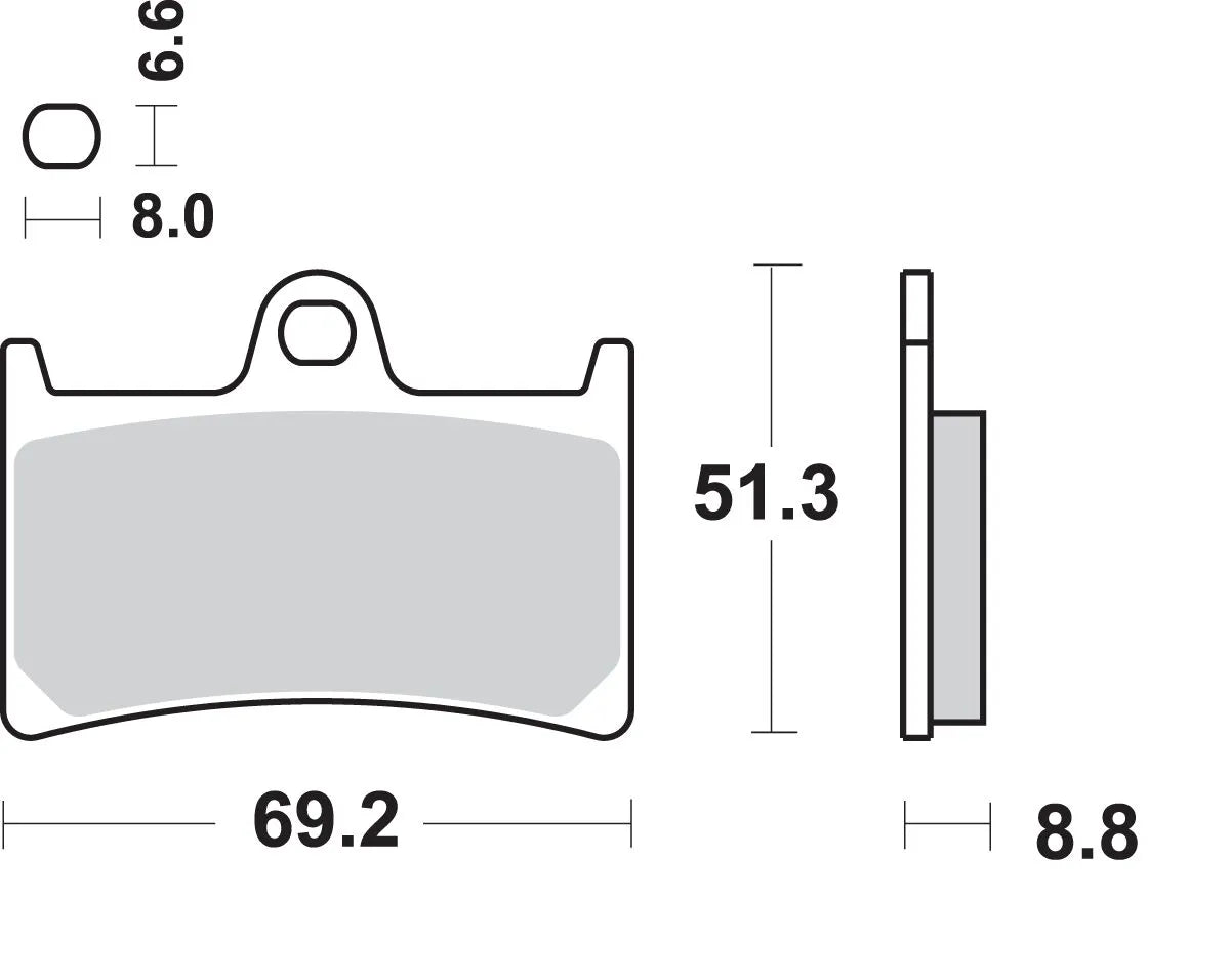 Sbs Hs Street Excel Sintered Front Brake Pads - Front