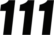 Factory Effex Number Stickers Black 4"