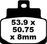 Ebc Sfa Series Organic Brake Pads For Scooters - Front & Rear