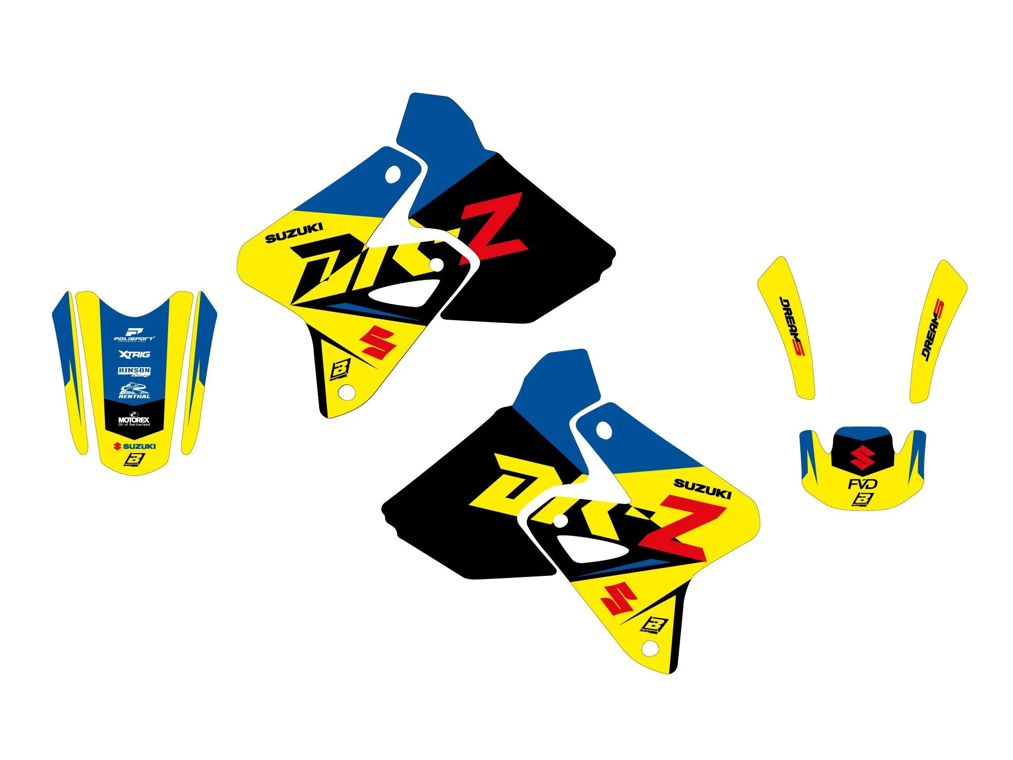 Blackbird Racing Dream 5 Graphic Kit For Suzuki