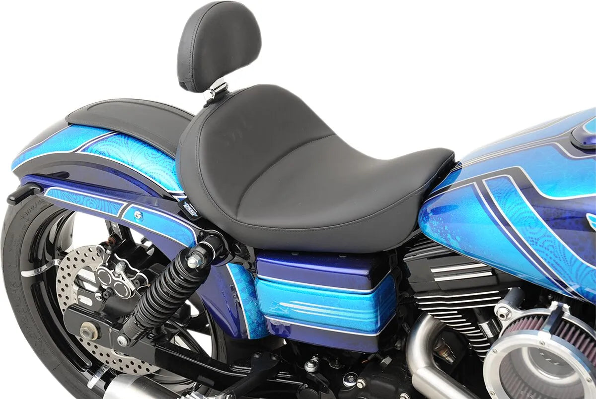 Drag Specialties Solo Seat With Backrest Option - For Harley Davidson