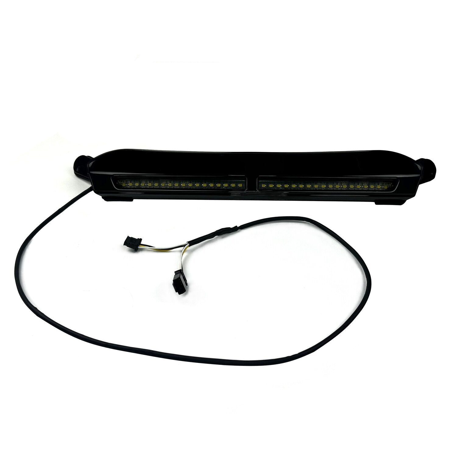 Custom Dynamics white DRL center windshield trim - Black