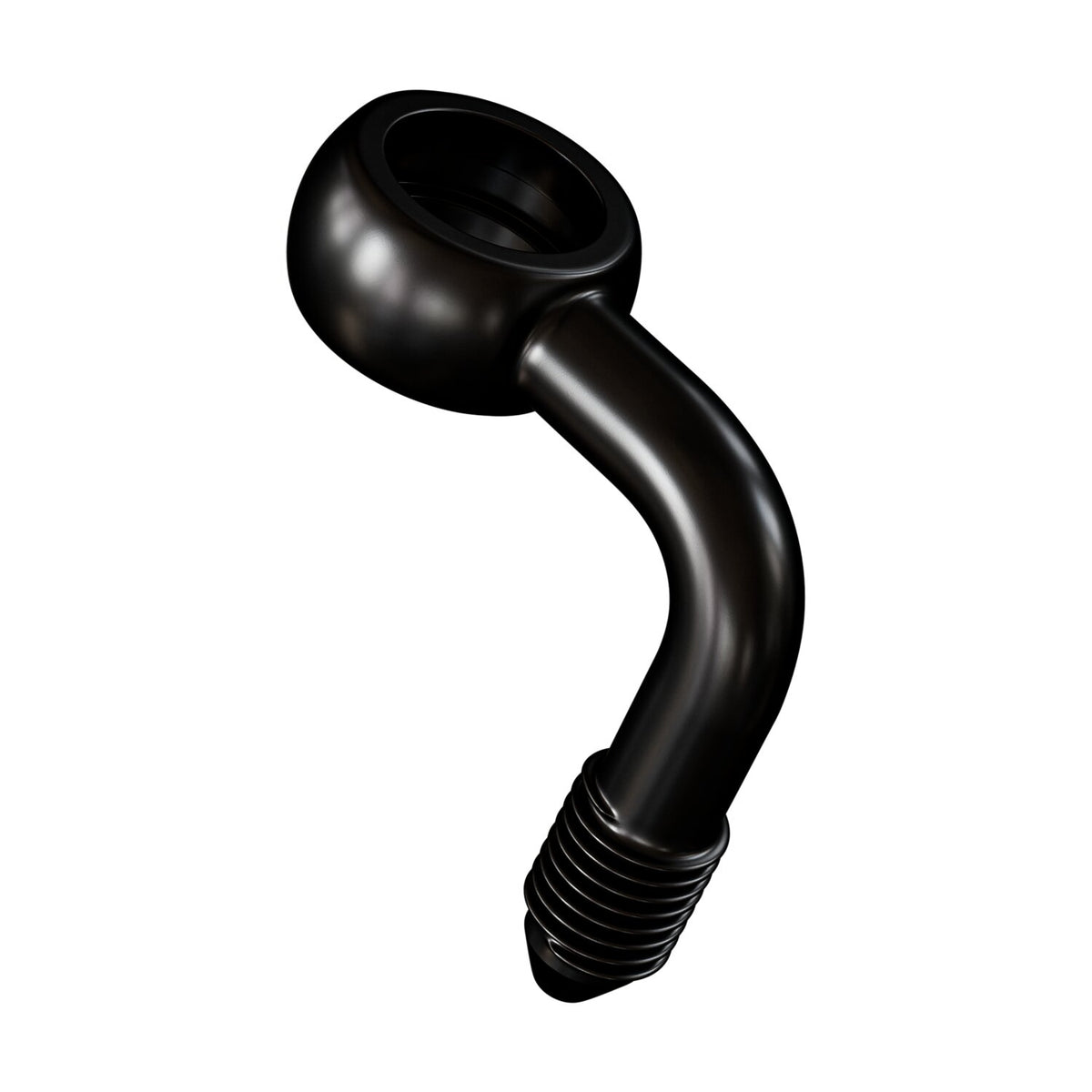 Goodridge Slimline banjo fitting 7/16" 90 degrees - Black