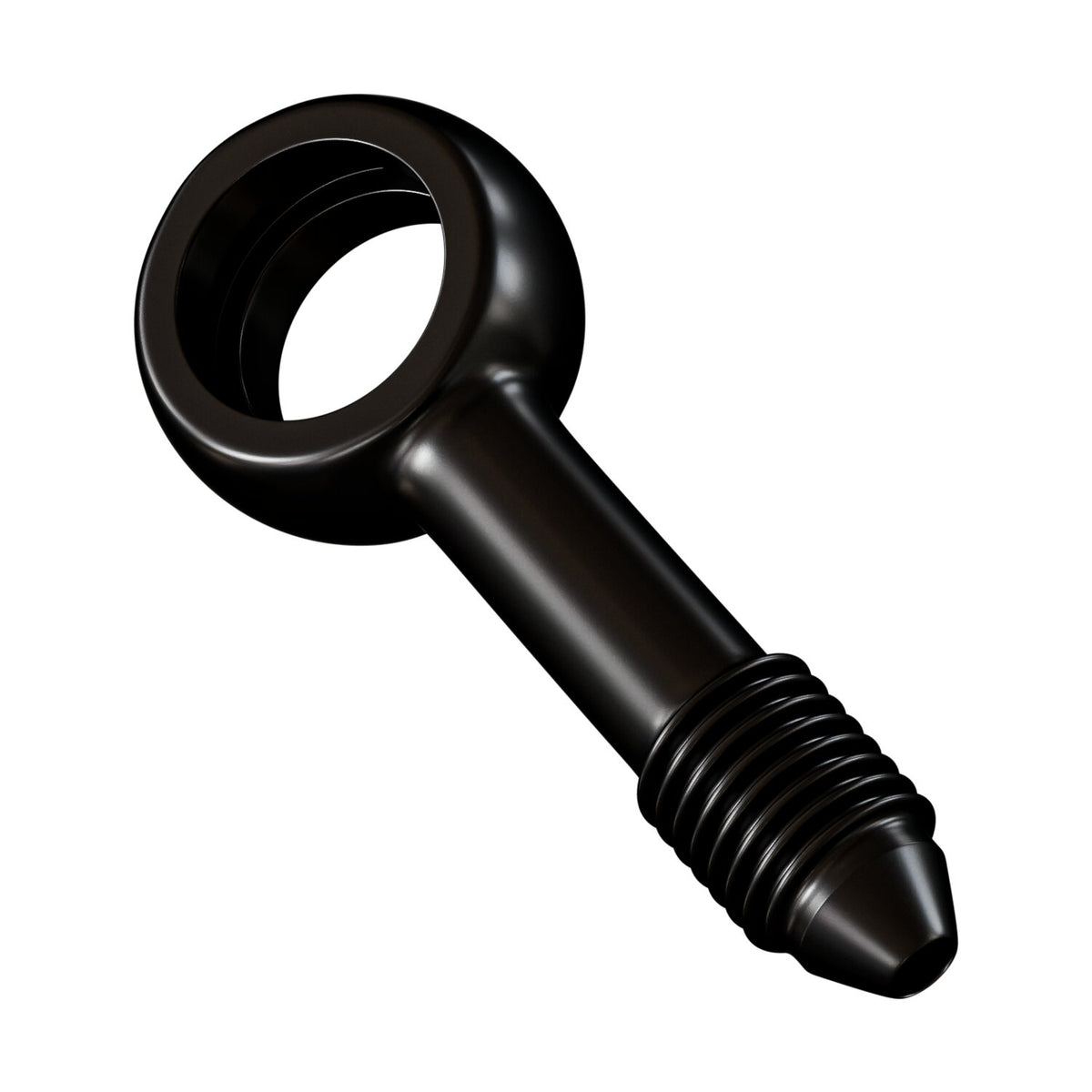 Goodridge Slimline banjo fitting 7/16" straight 11mm - Black