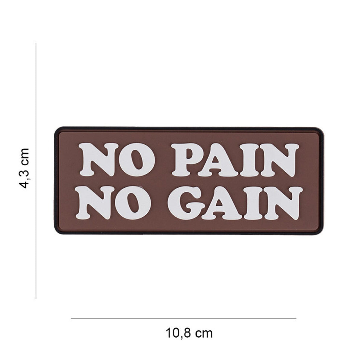 Army Surplus Patch 3D PVC No pain No Gain