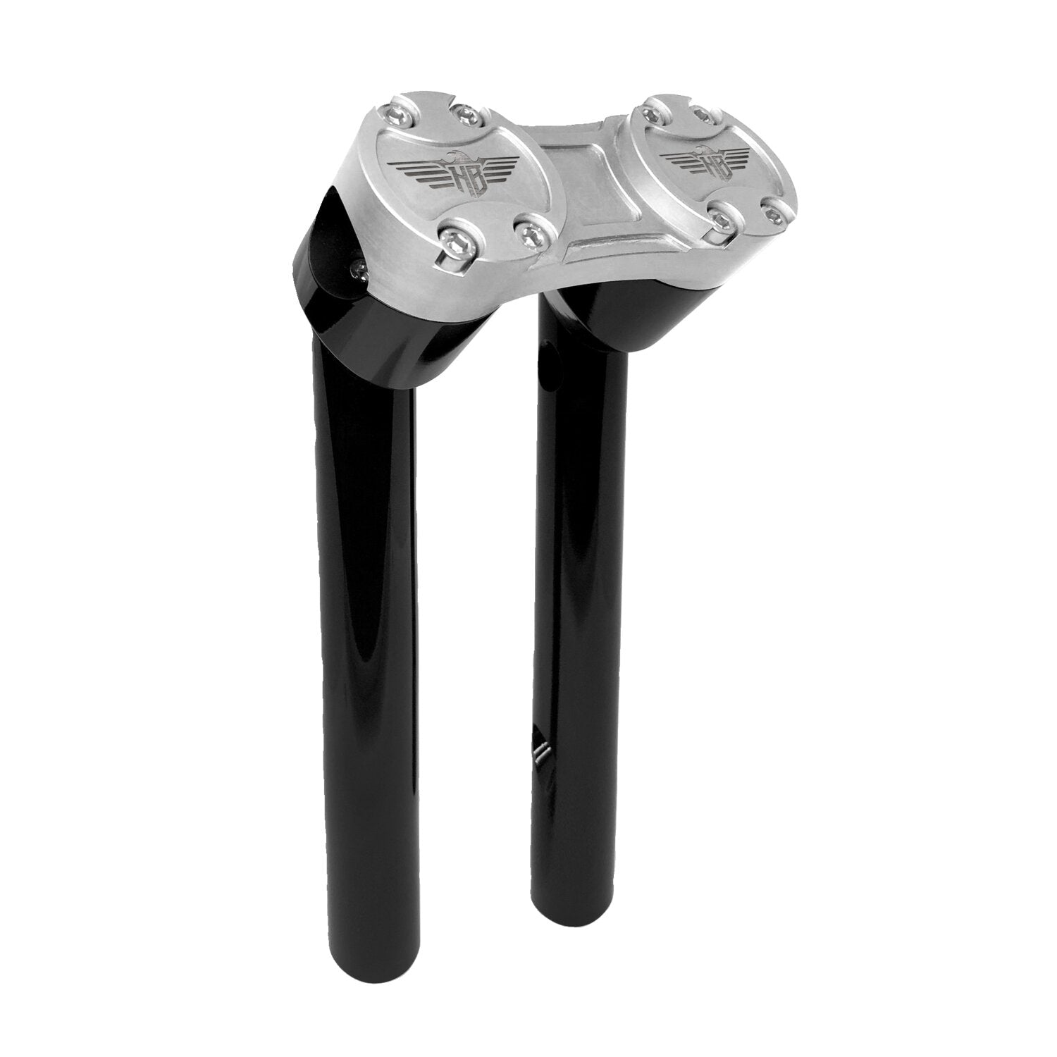 HeinzBikes Clubstyle pullback risers 8" - Black/Silver