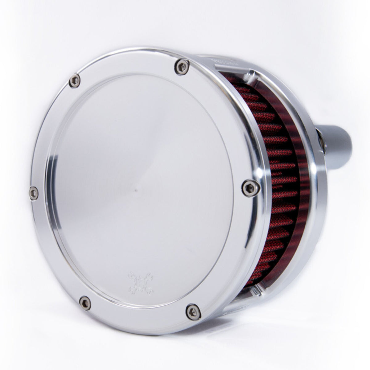 Feuling BA air cleaner - Raw - Red filter - Solid cover