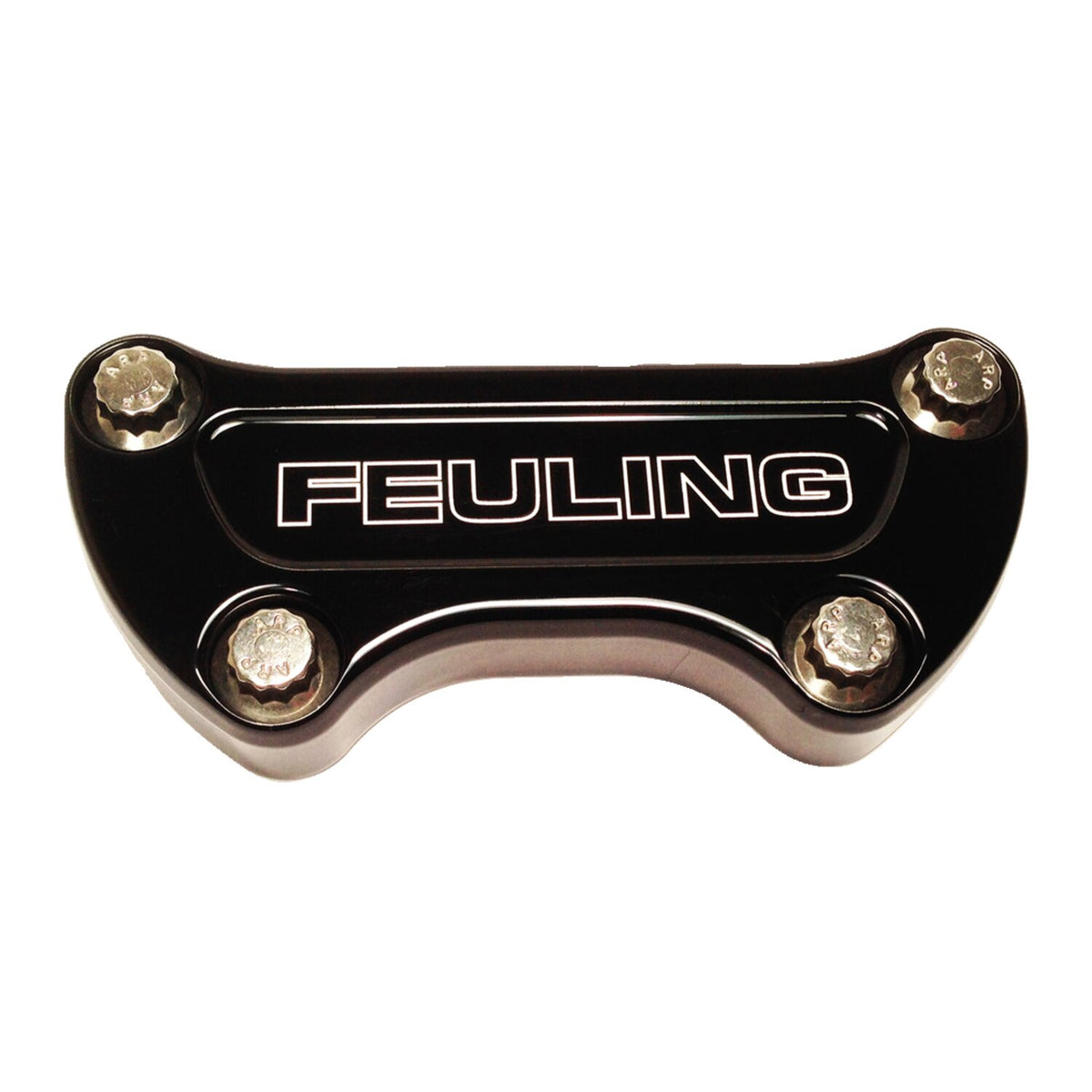Feuling handlebar top clamp - Feuling Logo - Black CC