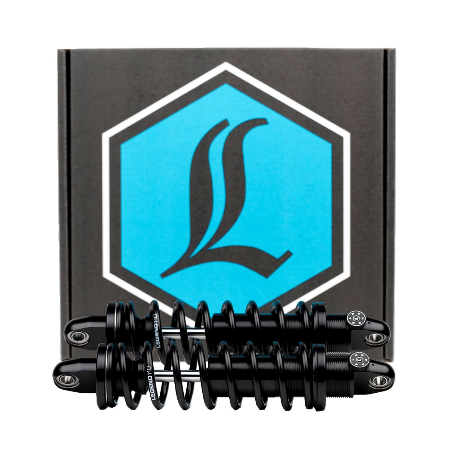 Legend Air Suspension Legend Revo-A shock set - Heavy Duty - 12" Black