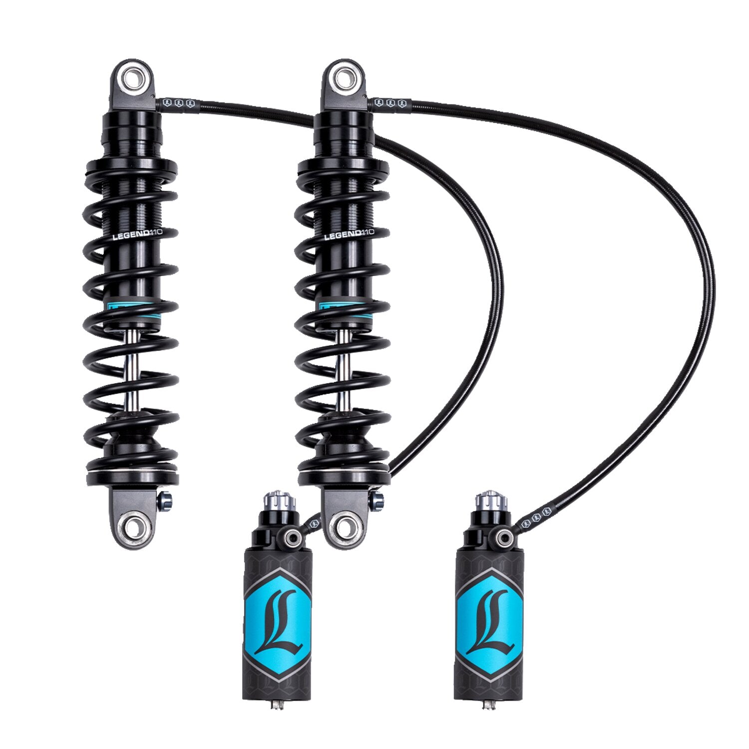 Legend Air Suspension Legend Revo ARC 13" shock set Touring - Black - Heavy duty