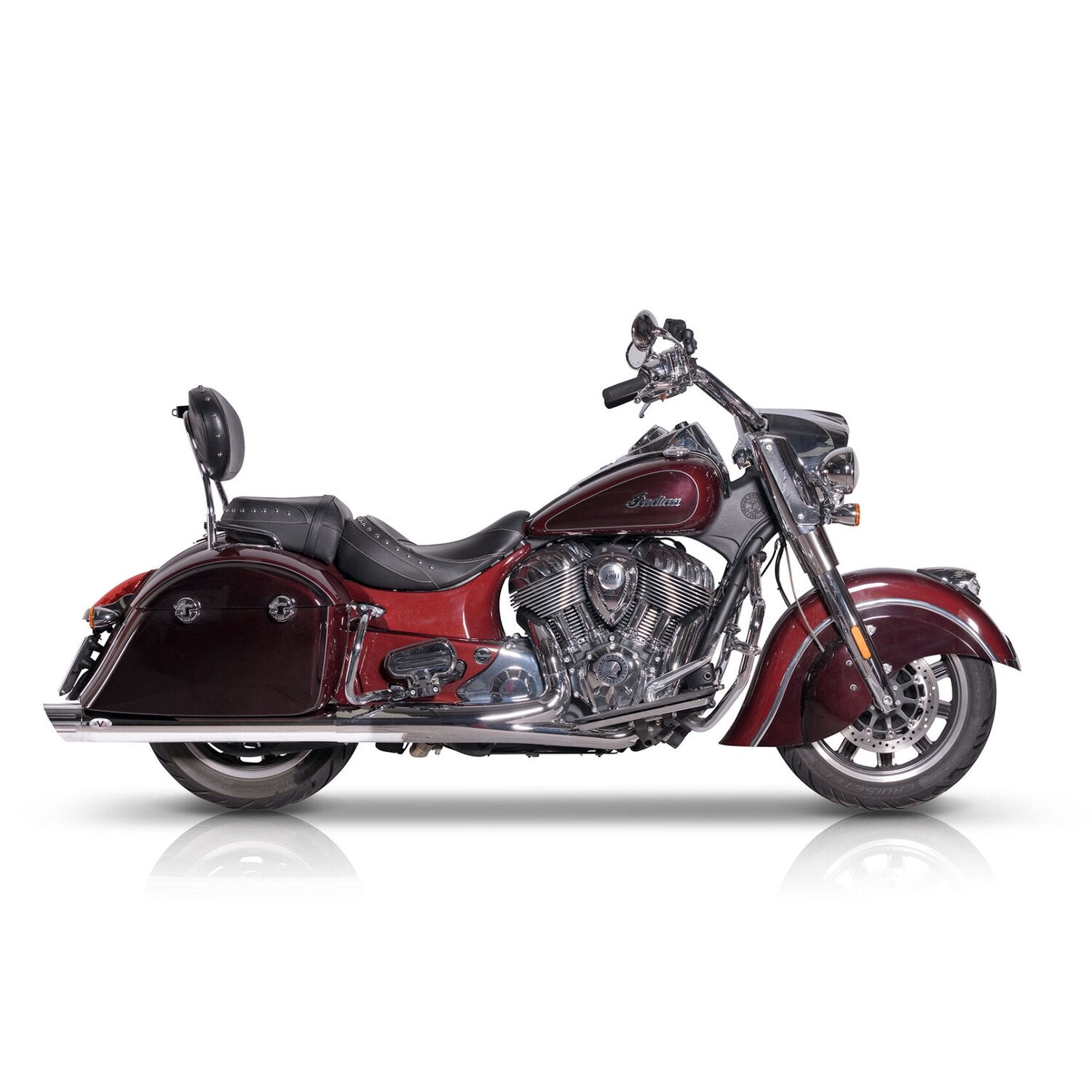 V Performance 100mm Banger slip-on muffler set - Chrome