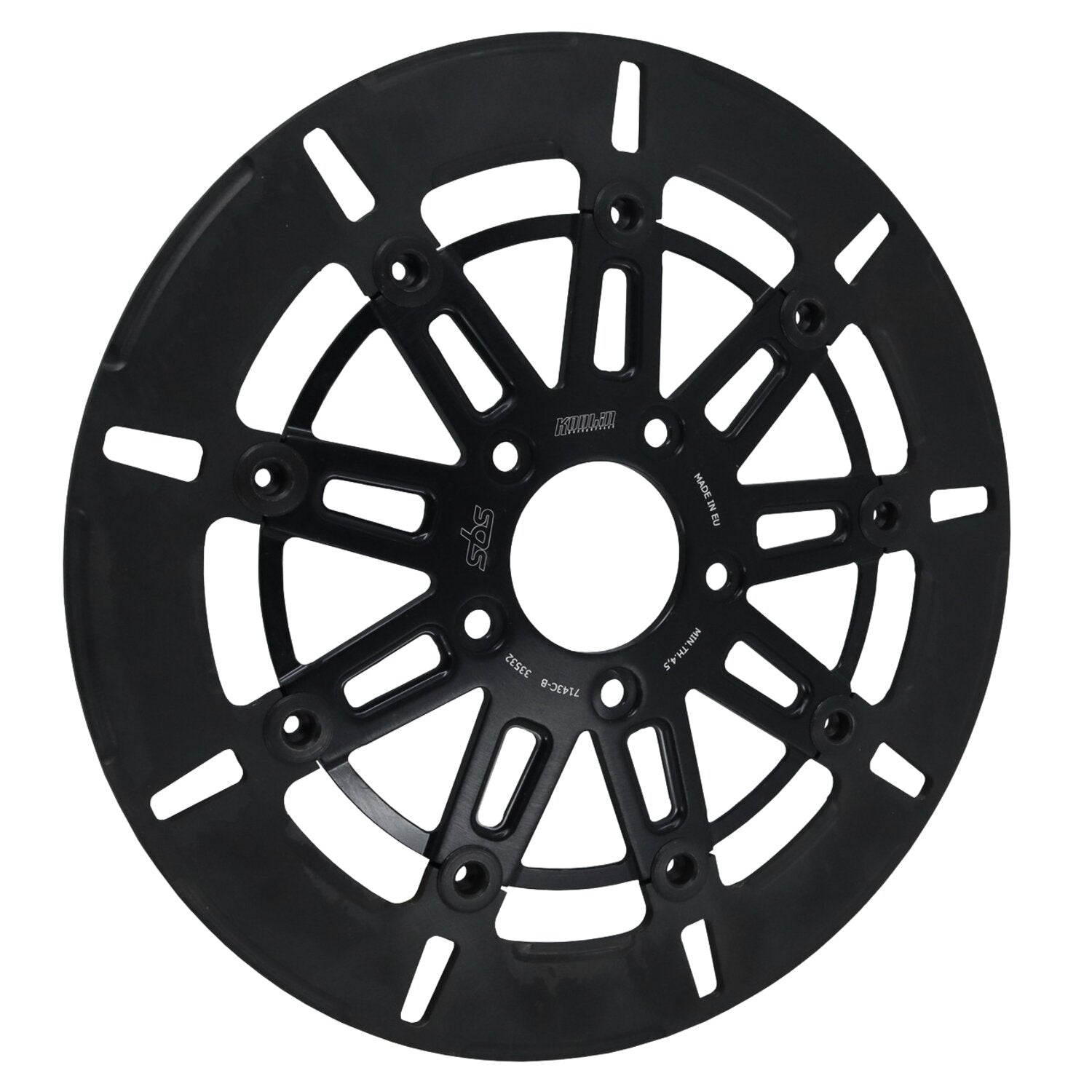 Kodlin by SBS '9-spoke' brake rotor front L/R - Black