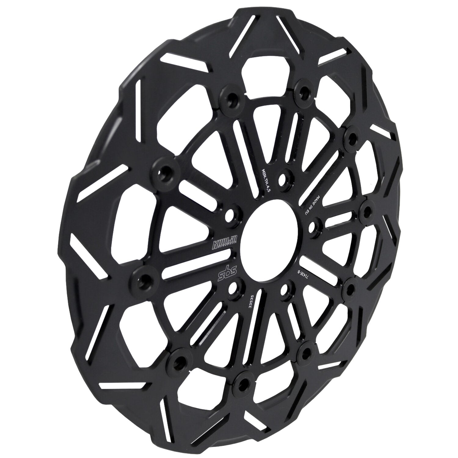 Kodlin by SBS '10-spoke' brake rotor front L/R - Black