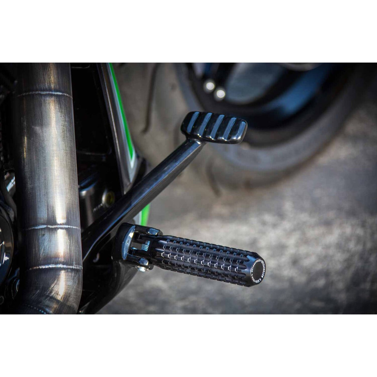 Rick's Motorcycles passenger foot pegs AK 4.7 - Black